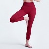Dexmalle Rose Red L Women's Yoga Pants - 3 of 4