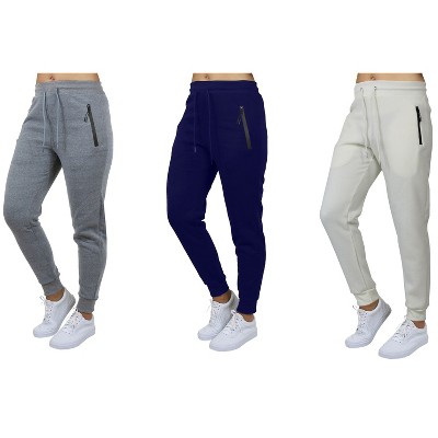 Galaxy Pro Star Women's Modern Fit  Fleece Lined Joggers-3 Pack