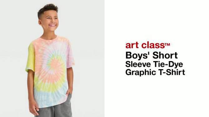 Boys' Short Sleeve Tie-Dye Graphic T-Shirt - art class™, 2 of 5, play video
