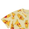 Ladies Disney Classic Pooh Shirt - Vintage Winnie the Pooh Tee Shirt - Winnie, Eeyore, Piglet Allover Skimmer T-Shirt - image 3 of 4