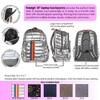 SYDNEY PAIGE X BAZIC Products® RALEIGH Puff Backpack, 18", Silver Rainbow - 2 of 2