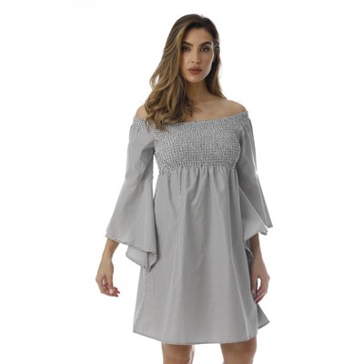 Cocoom Bell Sleeve Dress with Smocking