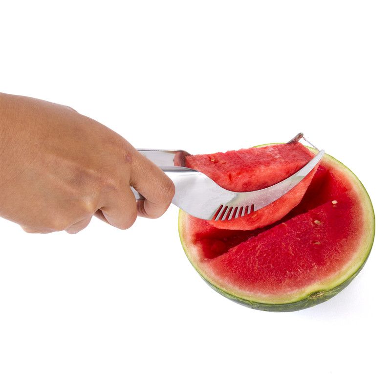 Kitchen + Home Watermelon Slicer Corer and Server - Stainless Steel, 3 of 6