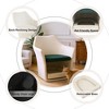 2-in-1 Pet Friendly Accent Chair with Pet Bed, Upholstered Leisure Armchair with Removable Base, White & Green - ModernLuxe - 4 of 4