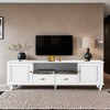 70.9'' Modern TV Stand for TVs up to 80 Inches, Entertainment Center with Open Compartment, TV Storage Cabinet with 2 Drawers - Leovsnove - 2 of 4