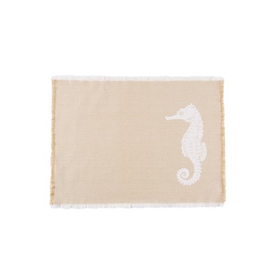 C&F Home Seahorse Placemat Set 6