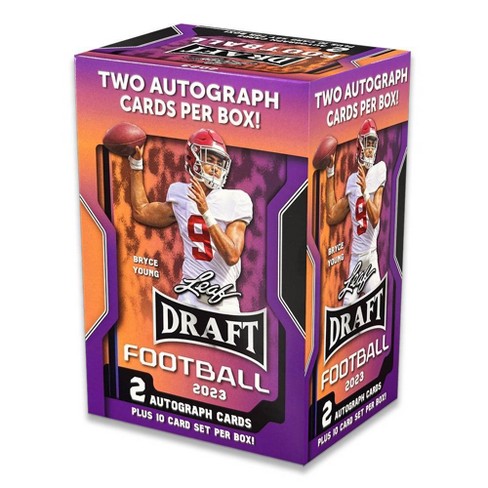 NFL 2023 Leaf Draft Football Trading Card Blaster Box