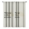 Bohomadic.Studio Wake Up With A Purpose Motivational Quote 50" x 64" Single Panel Room Darkening Window Curtain - Society 6 - image 3 of 4