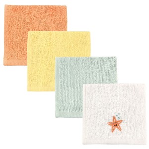 Luvable Friends Baby Unisex Super Soft Cotton Washcloths, Starfish, One Size - 1 of 1