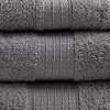 6Pcs 100% Organic Cotton Solid Color Bath Towel Set, Heavy Weight Ultra Soft and Absorbent Bath Towel - 3 of 4