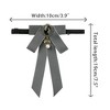 INSPIRE CHIC Women's Rhinestone Ribbon Pre-tied Brooch Bow Ties - 2 of 4