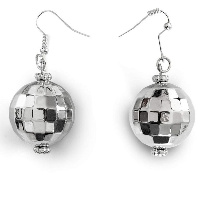 Skeleteen Girls Disco Ball Jewelry Set Costume Accessory - Silver, 4 of 8