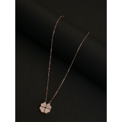 SOHI Women's Gold Hearts Pendant Necklace