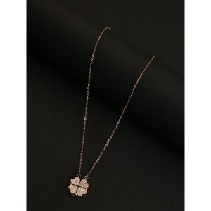 SOHI Women's Gold Hearts Pendant Necklace - 1 of 4