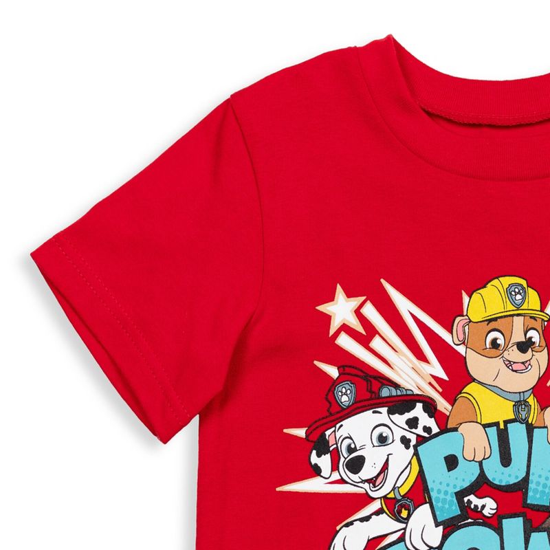 Paw Patrol Rocky Zuma Rubble T-Shirt and French Terry Shorts Outfit Set Toddler, 5 of 8