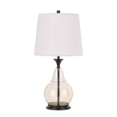 28" Glass Contemporary Table Lamp Bronze - Cal Lighting