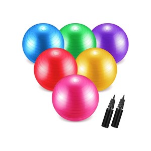 Toyzone World Multicolor Heavy Duty Fitness Yoga Balls - 1 of 3