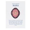 Anna-Kaci Rose Pink Flower Cameo Brooch Pin Crystal Rhinestones with Family Member Gift Message Card & Envelope Jewelry Gifts - 2 of 4