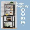 VASAGLE Coffee Bar, Bakers Rack for Kitchen with Storage, 6-Tier Kitchen Shelves with 6 Hooks, Microwave Stand, Industrial - 4 of 4