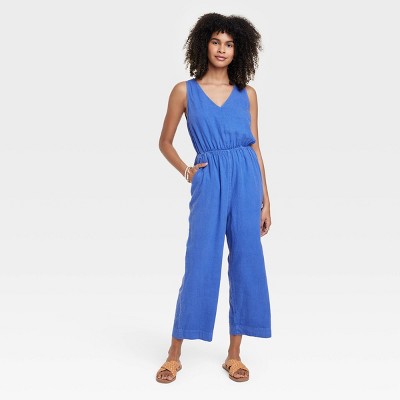 Blue best sale jumpsuit target