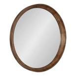 30" Colfax Round Wall Mirror Natural - Kate & Laurel All Things Decor