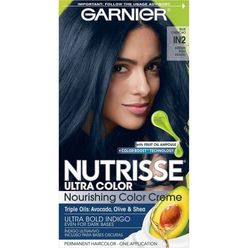 Garnier Nutrisse Ultra Color Nourishing Permanent Hair Color Creme Blue Curaao 1 Kit Target