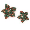 The Worthy Dog Holiday Festive Bones Flower - Adjustable Pet Collar Accessory - 4 of 4