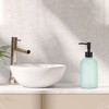 Unique Bargains Reusable Cylinder Frosted Soap Dispenser 1 Pc - 2 of 4