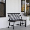 Jack Post 4 Feet Durable Classic Indonesian Hardwood Farmhouse Bench Accommodate Up To 2 People for Patio, Backyard, Garden and Porch, Black - 3 of 4