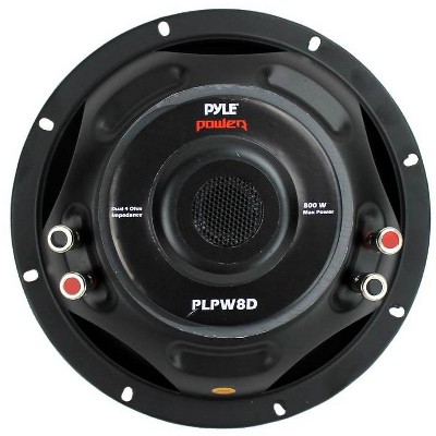 Pyle PLPW8D 8" 800W Car Audio Subwoofer Sub Power Woofer DVC 4 Ohm Black