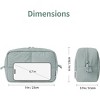 Narwey Puffy Makeup Bag for Travel Women Girl, Quilted Makeup Bag Cosmetic Bag - 4 of 4