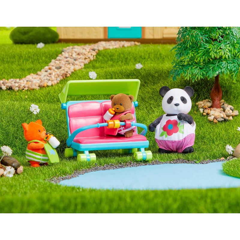 Li&#39;l Woodzeez Miniature Playset with Animal Figurines 13pc - Babysitter Set, 3 of 6