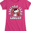 Girls' - Peanuts - Snoopy Birthday Another Year Cooler Fitted Short Sleeve Graphic T-Shirt - 2 of 4