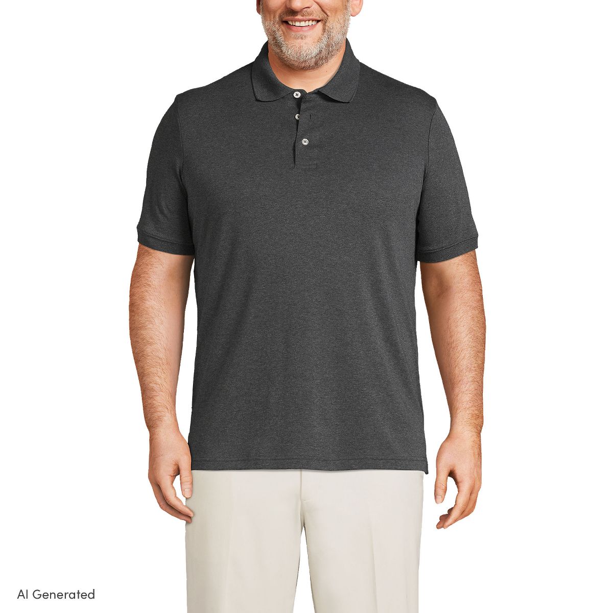 Lands' End Men's Short Sleeve Cotton Supima Polo Shirt