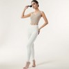 Anna-Kaci Active Women's Zip-Up Cropped Athletic Tank Top with Built-In Bra and Contoured Seam Design - 3 of 4