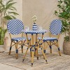 NicBex Outdoor Dining Table Set Bistro Table with Rattan Top & Chairs,Patio Furniture Bistro Set for Garden,Backyard,Poolside - 3 of 4