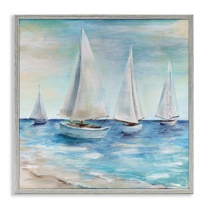 Stupell Industries Sailboats Floating Peacefully, 12" x 12" - 1 of 4