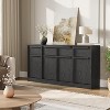 TackView Sideboard Buffet Cabinet with Drawers & Doors, Large Coffee Cabinet with Storage, Modern Storage Buffet Table for Home - 2 of 4