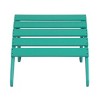 WestinTrends Dylan HDPE Outdoor Patio Adirondack Chair with Ottoman (2-Piece Set) - 4 of 4