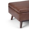 Owen - Coffee Table Storage Ottoman - Distressed Saddle Brown - 3 of 4