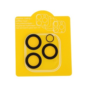 Unique Bargains Cell Phone Camera Cover 5H Glossy Camera Protector Glass Translucent & Black 1Pc - 1 of 4