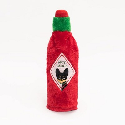 ZippyPaws Hot Sauce Crusherz - Zippy Paws Dog Toy for Large and Small Dogs, Crinkle Dog Toy with No Stuffing, Squeaky Dog ...