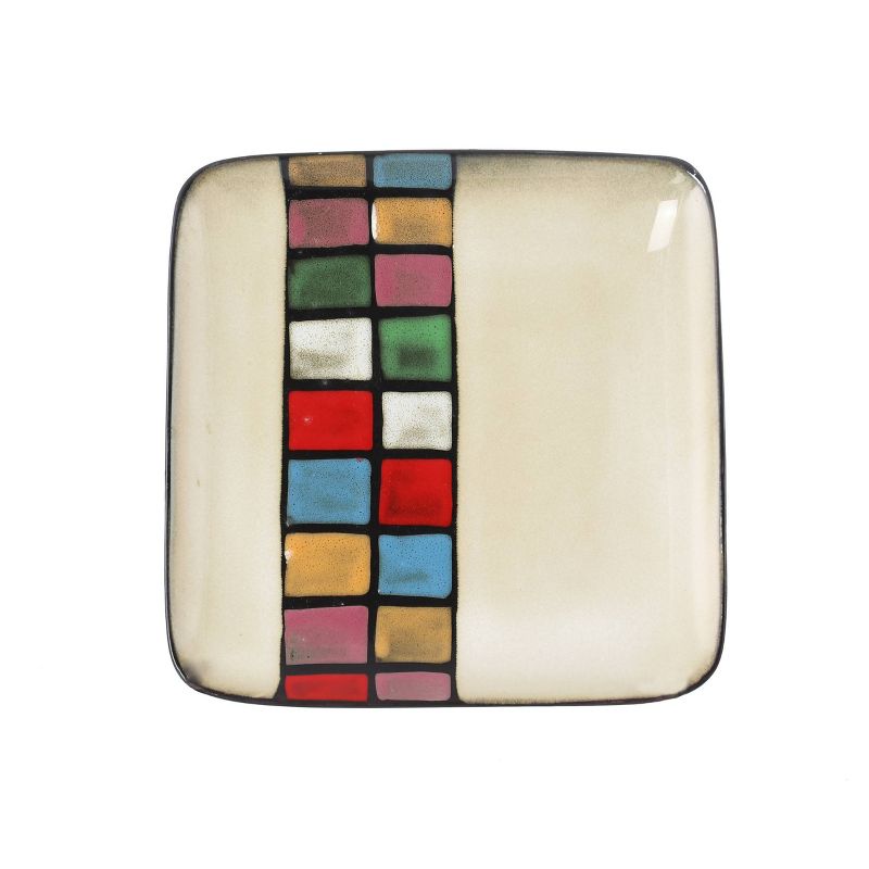 16pc Stoneware Color Tile Dinnerware Set - Elama, 5 of 9