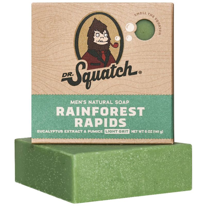 DR. SQUATCH Men&#39;s All Natural Bar Soap - Rainforest Rapids - 5oz, 3 of 11