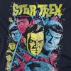 Women's Star Trek Classic Crew Illustrated Loose T-Shirt Navy - 2 of 4