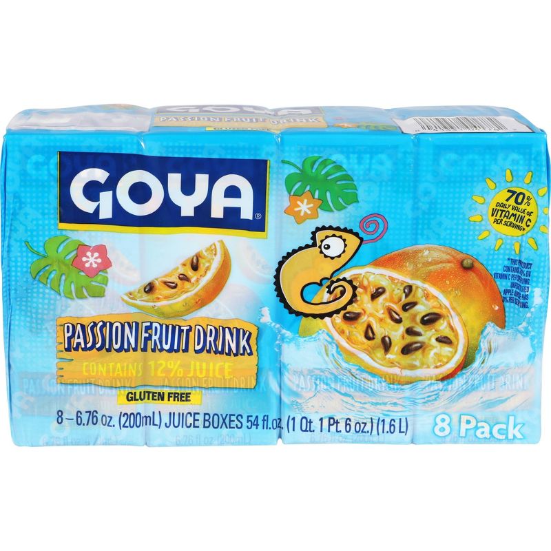 Goya Kids Passion Fruit Juice Drink - 8pk/6.76 fl oz Boxes, 1 of 5