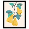 15" x 21" Cute Pears Kitchen Framed Wall Art Print Yellow - Wynwood Studio: Modern Decor, Digital Food Drink Artwork - 3 of 4