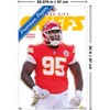 Trends International NFL Kansas City Chiefs - Chris Jones Feature Series 25 Unframed Wall Poster Prints - 3 of 4