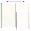 vidaXL Patio Retractable Side Awning 55.1"x118.1" Cream - 4 of 4