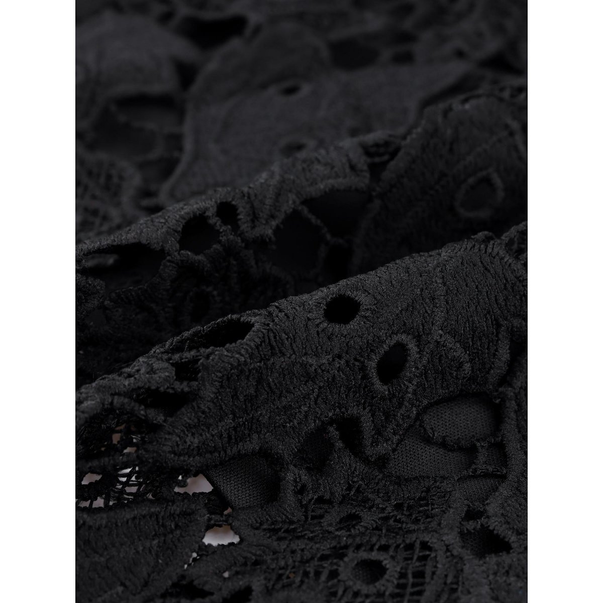 Женские платья INSPIRE CHIC Women's Lace Spaghetti Straps Wedding Guest Bodycon Sleeveless Party Midi Dress Black Large — фото 5
